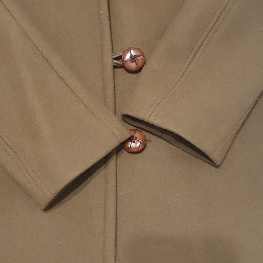 AULA 100% Wool Peanut Brown Blazer Coat - Picture 9 of 10